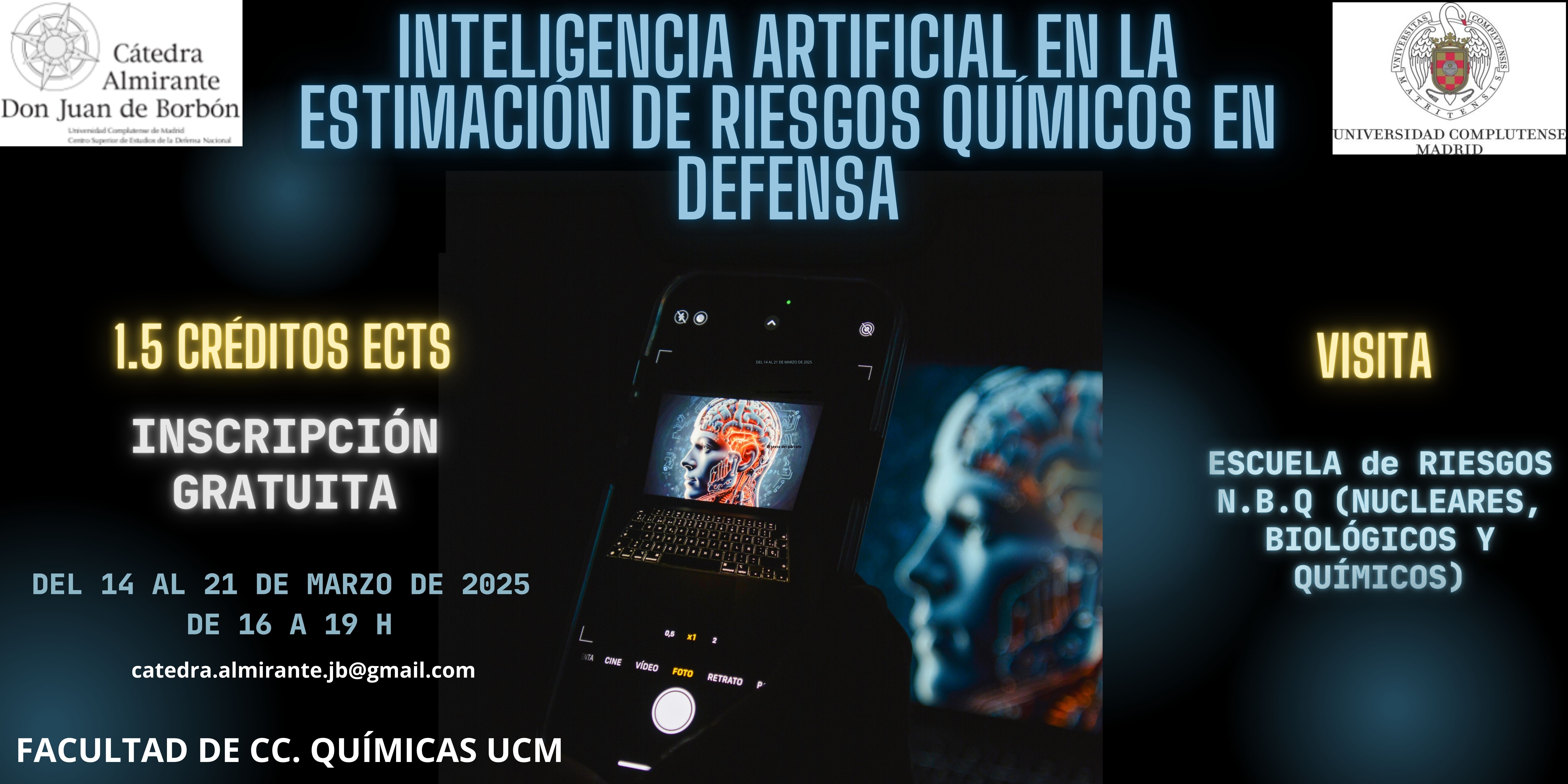 SEMINARIO: INTELIGENCIA ARTIFICIAL EN LA ESTIMACIÓN DE RIESGOS QUÍMICOS EN DEFENSA